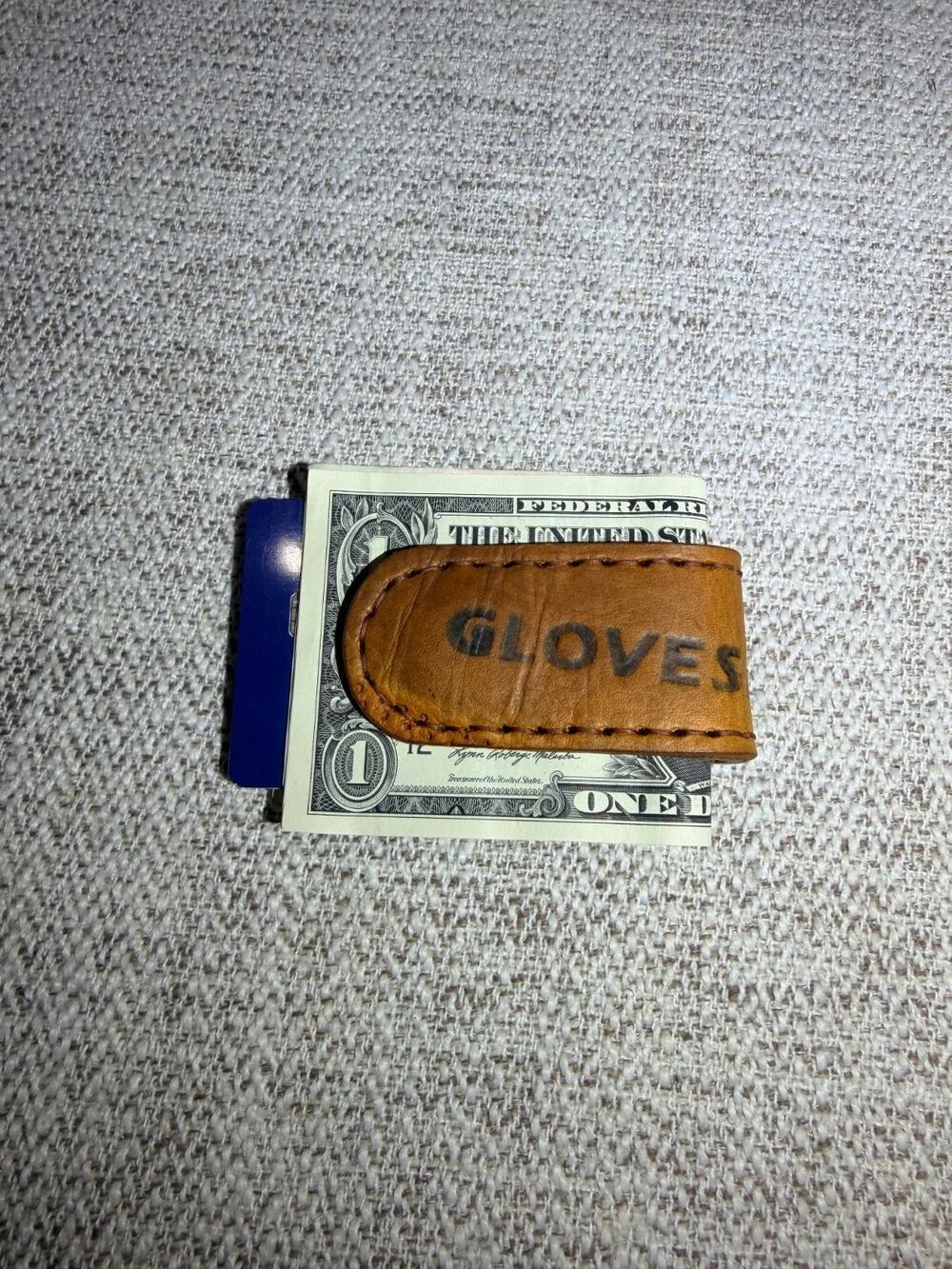 Glovesmith Money Clip Vintage 1950s Spalding Catchers Mitt Leather Handmade